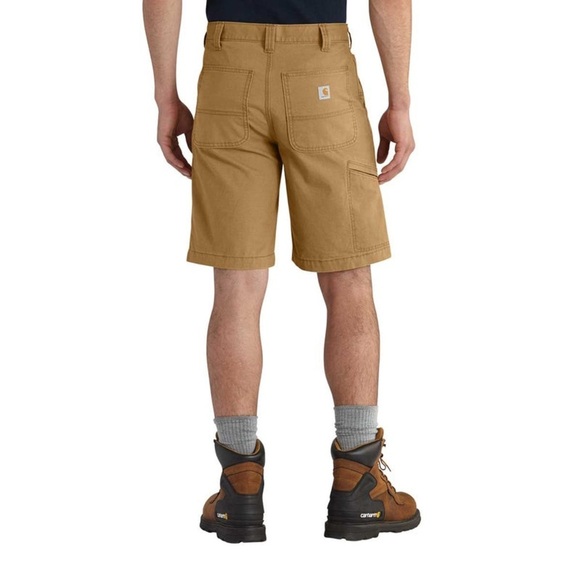 Carhartt Color Hickory Rugged Flex Relaxed Fit Canvas Work Short 10 inch Inseam - Picture 4 of 12